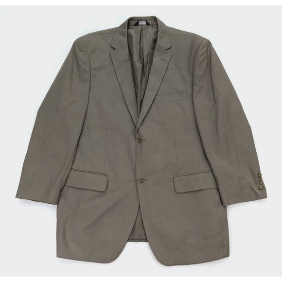 Angelo Rossi Men's Blazer Size 42R Beige Taupe Brown Sport Coat Jacket - Picture 1 of 13